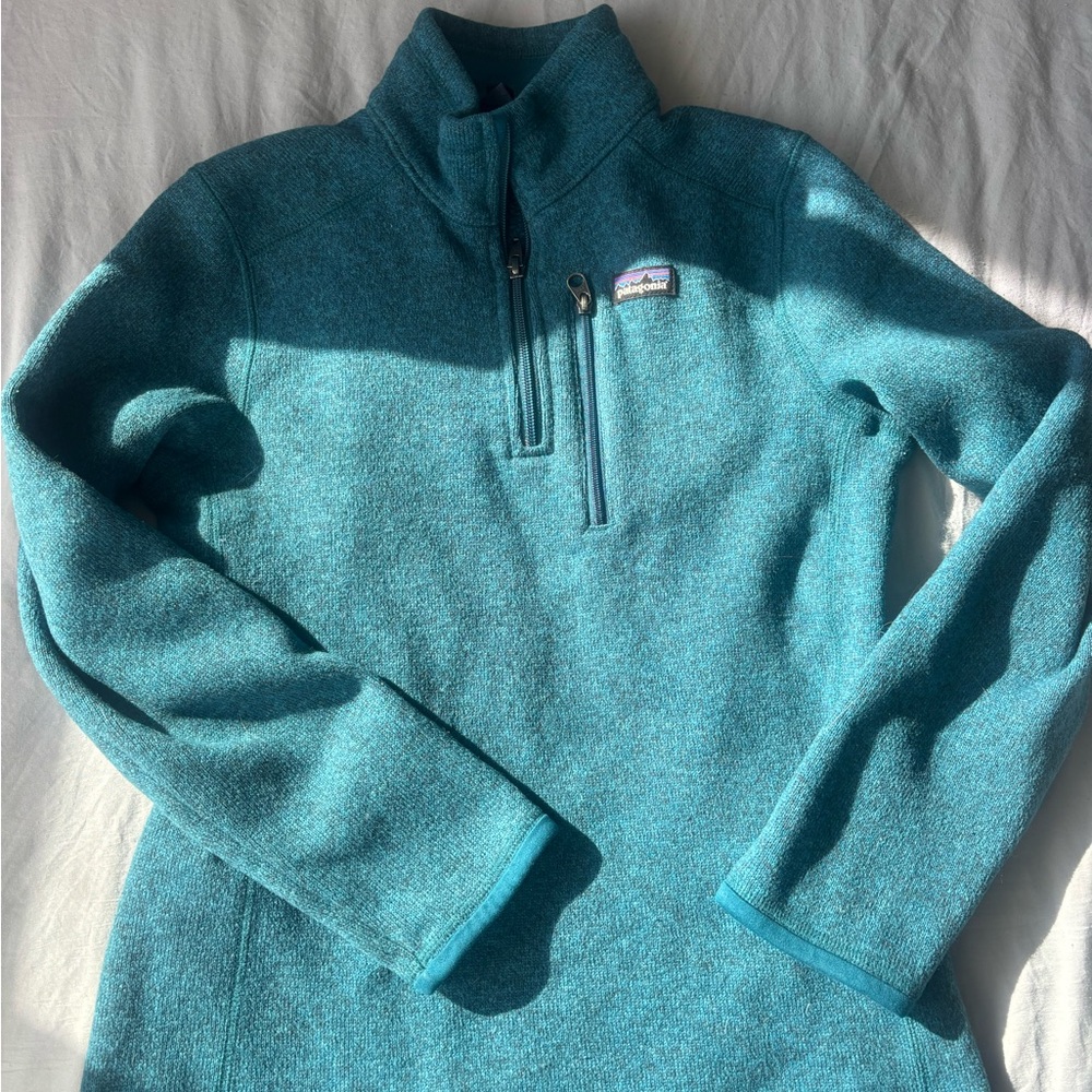 Patagonia Teal/Blue Full-Zip Fleece Jacket